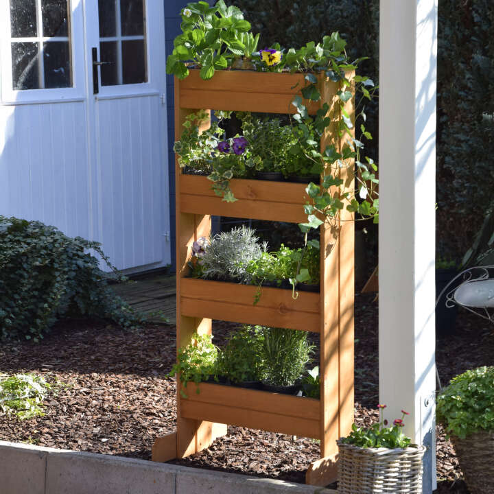 dobar Vertikalbeet mit 4 Pflanzkästen